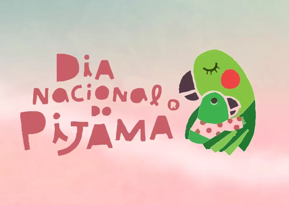 Cartel Dia Internacional do pijama